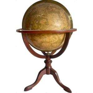 Rare Globe Celeste Delamarche Library 25 Rue Serpente Paris