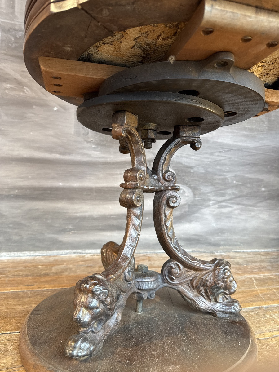 Fauteuil De Capitaine En Acajou-photo-3