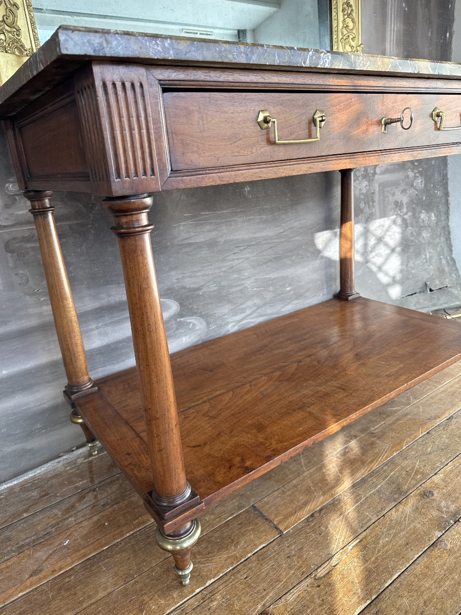Console Desserte d’Epoque Louis XVI -photo-3