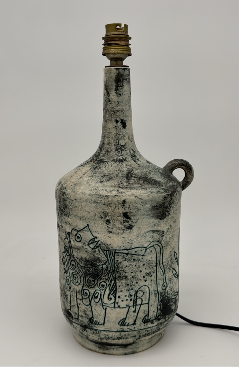 Pied de lampe en céramique – Jacques Blin