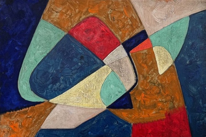 James Pichette (1920-1996) - Abstract Composition, 1954 Oil On Panel