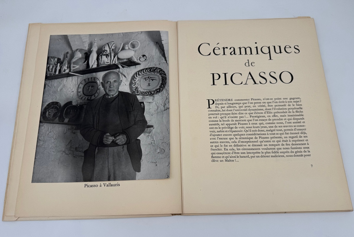Céramiques de Picasso – Albert Skira 1948 – Exemplaire numéroté 27/248 – Complet avec 18 planch-photo-3