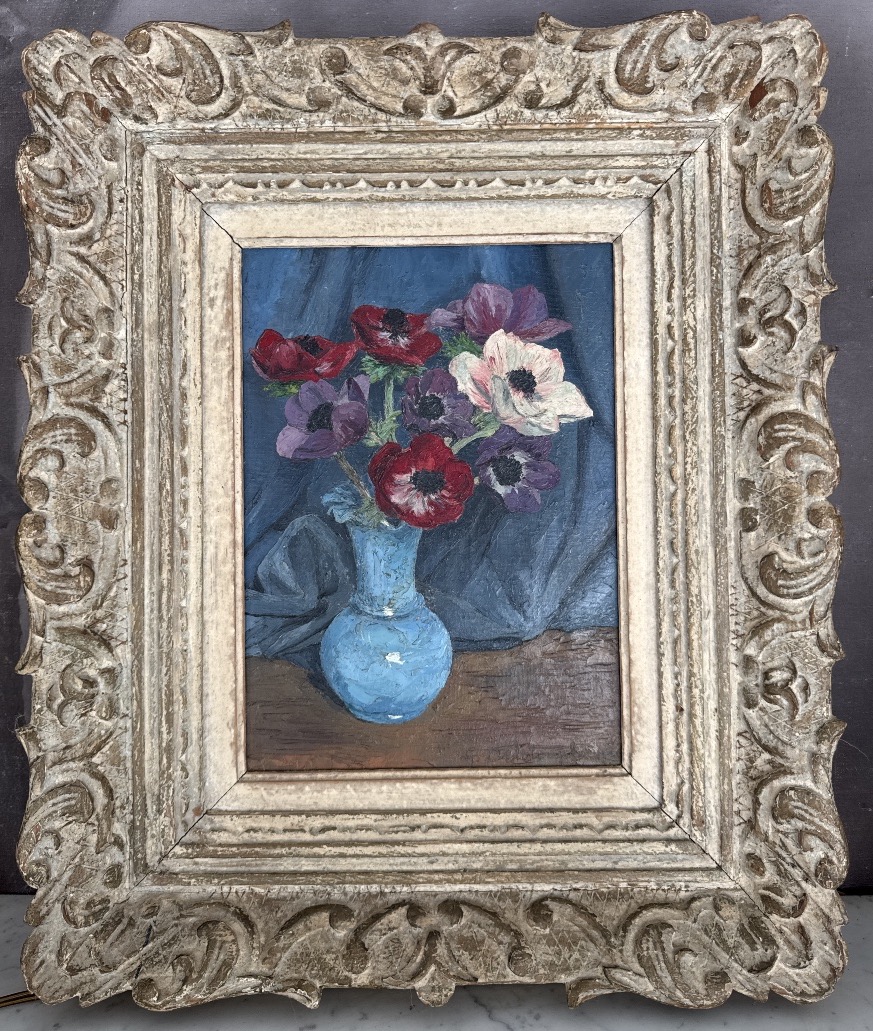 – Bouquet d’anémones – Germain Delatousche (1898-1966)