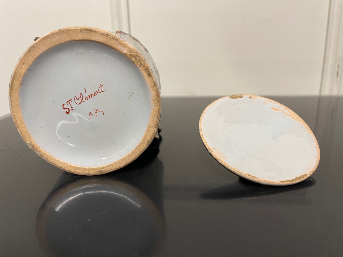 Émile Gallé - Partie De Service à Café En Faïence De Saint Clément Japonisant-photo-3