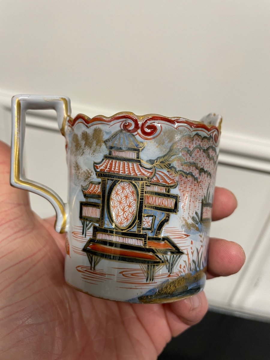 Émile Gallé - Partie De Service à Café En Faïence De Saint Clément Japonisant-photo-5