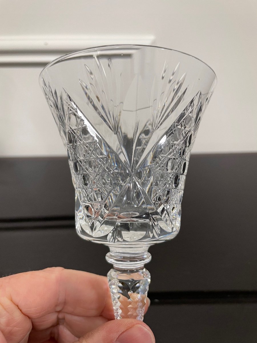 Saint Louis - Vologne Model 5 Red Wine Glasses H: 15 Cm-photo-3
