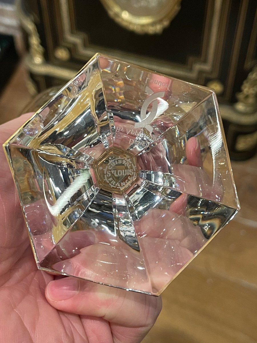 Saint Louis - Modèle De Commande Chambord Doré Cristal 76 Pièces -photo-7