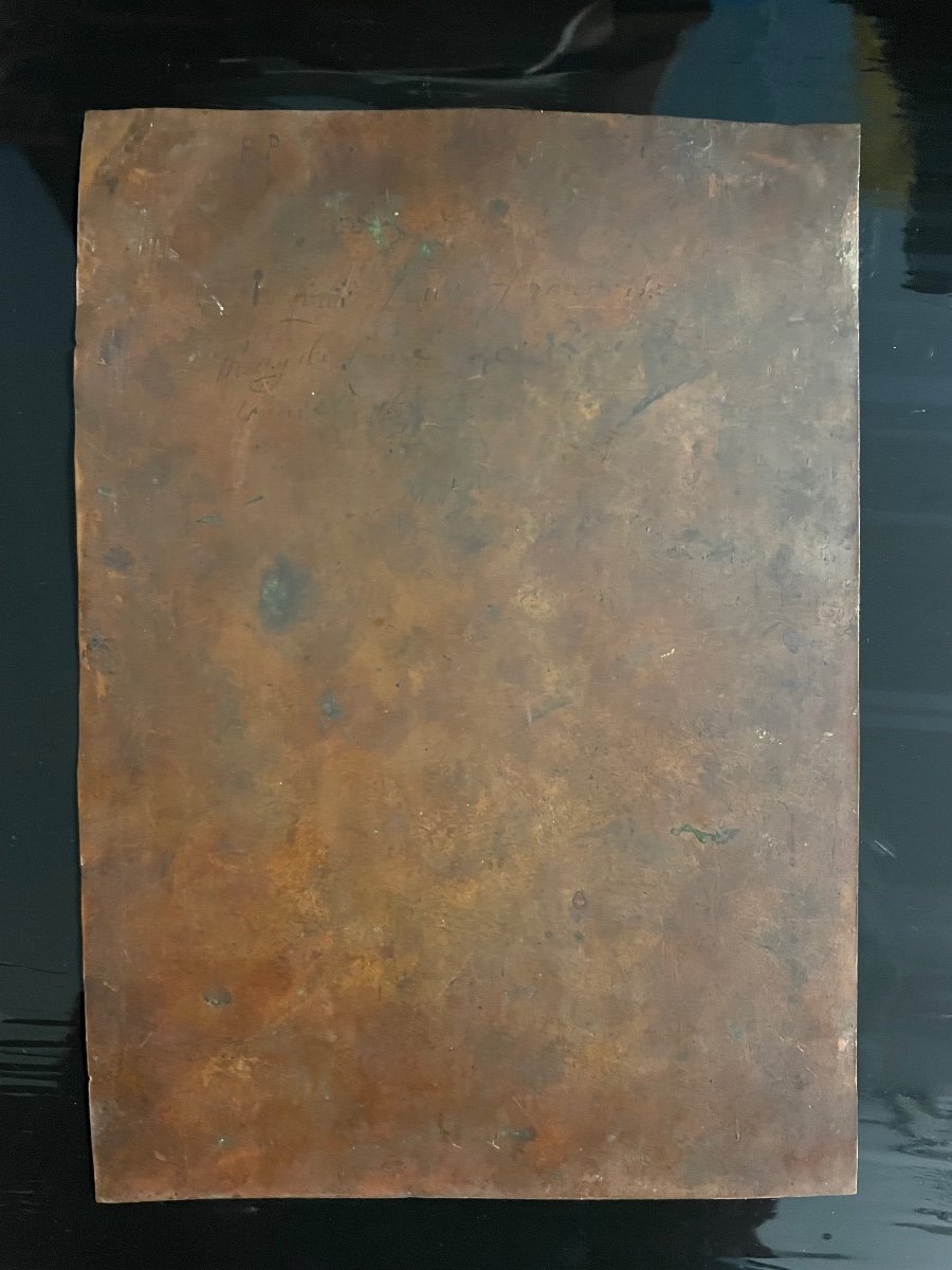 Painting On Copper Saint Catherine Period Late 17th Early 18th-photo-7