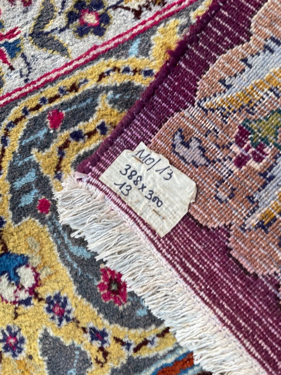 Important Kashmar Wool Rug Persian Rug Iran 388 X 300-photo-8