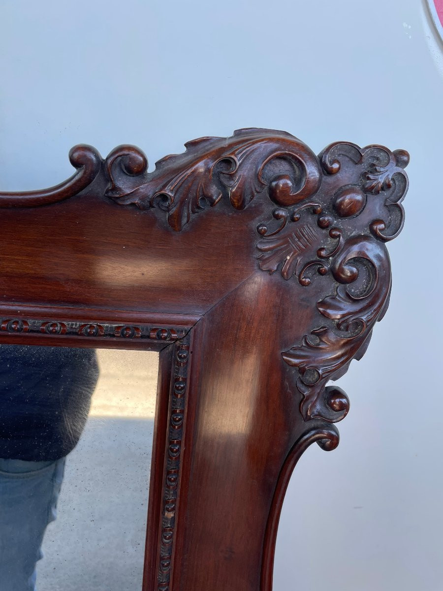 Miroir En Acajou De Style Louis XV 134 x 96 Cm-photo-2