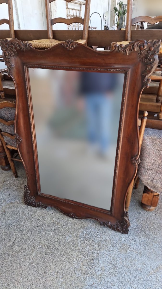 Miroir En Acajou De Style Louis XV 134 x 96 Cm-photo-6