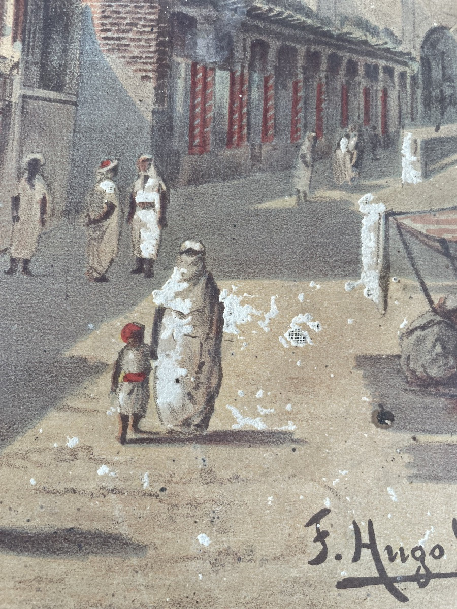 Hugo d'Alesi - Tunisia Canvas Travel Poster Circa 1892-photo-4