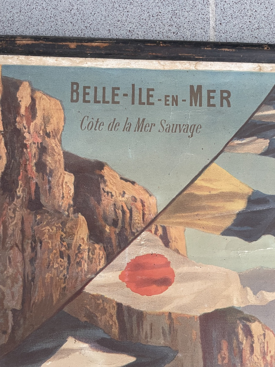 Hugo d'Alesi - Brittany Beautiful Island At Sea Canvas Poster Travels Circa 1890-photo-2