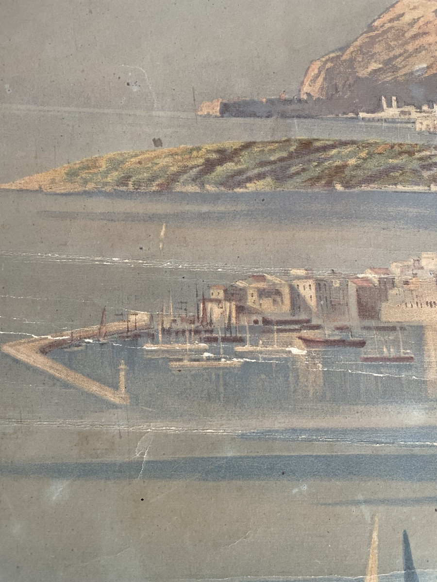 Hugo d'Alesi - Menton Côte d'Azur Travel Canvas Poster Circa 1890-photo-3