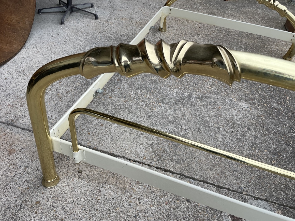1970s Design Brass Bed By Lipparini-photo-5