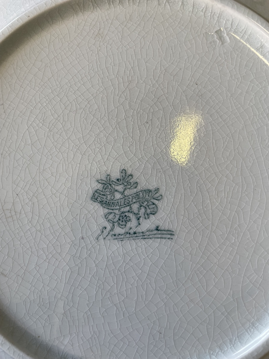 Service de table au « Gui » Edmond Lachenal Faience Keller et Guerin 110 pièces -photo-6