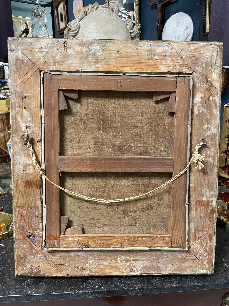 Bernard Louis Borione - The Painter Presenting His Work To The Cardinal - Oil On Canvas, Late 19th Century-photo-8