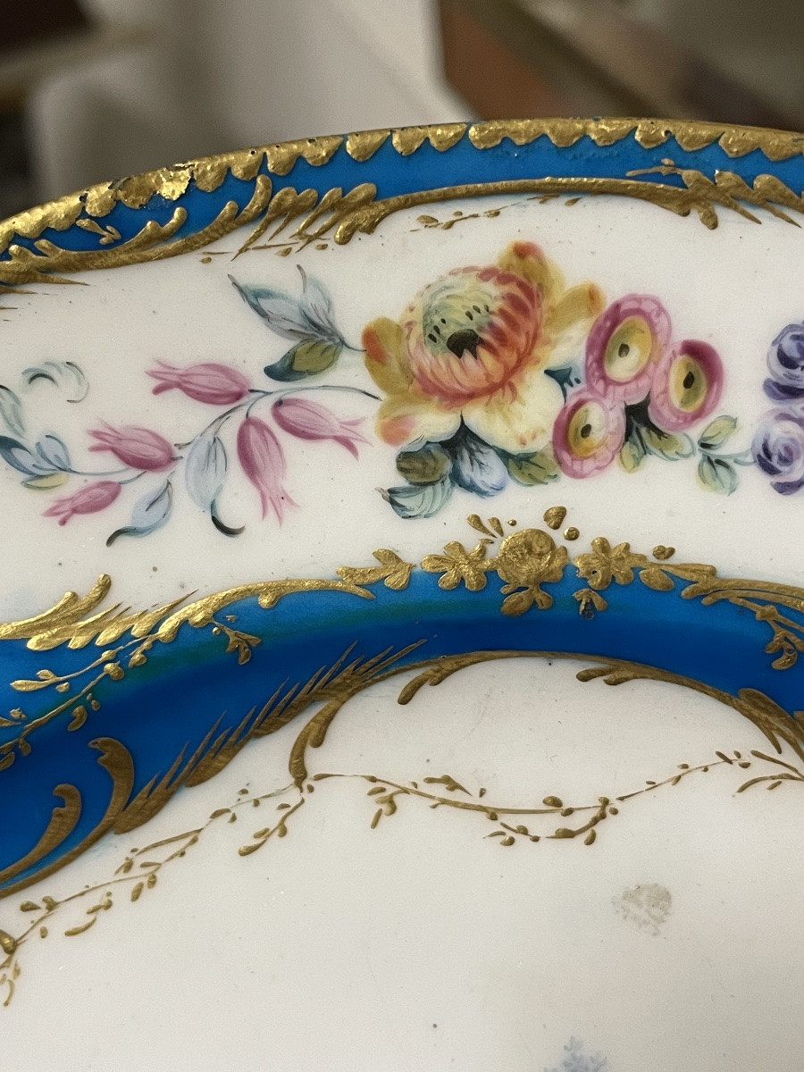 Soft-paste Porcelain Plate From Sèvres, 18th Century-photo-1