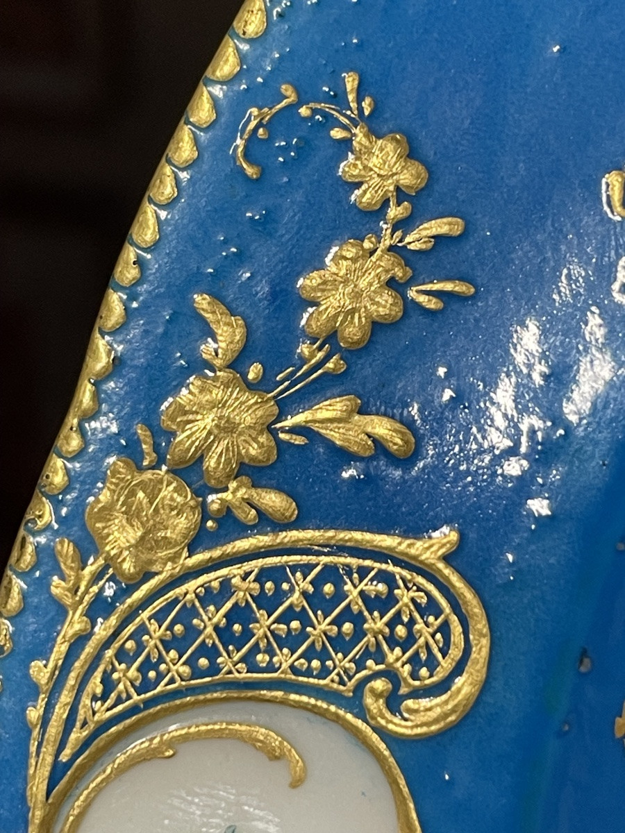 Soft-paste Porcelain Plate From Sèvres, 18th Century-photo-2