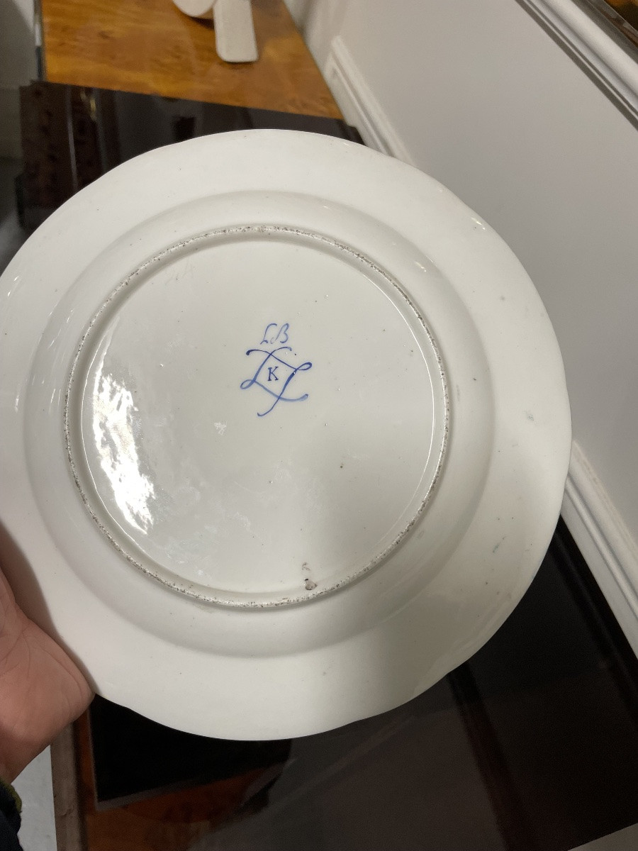 Soft-paste Porcelain Plate From Sèvres, 18th Century-photo-5