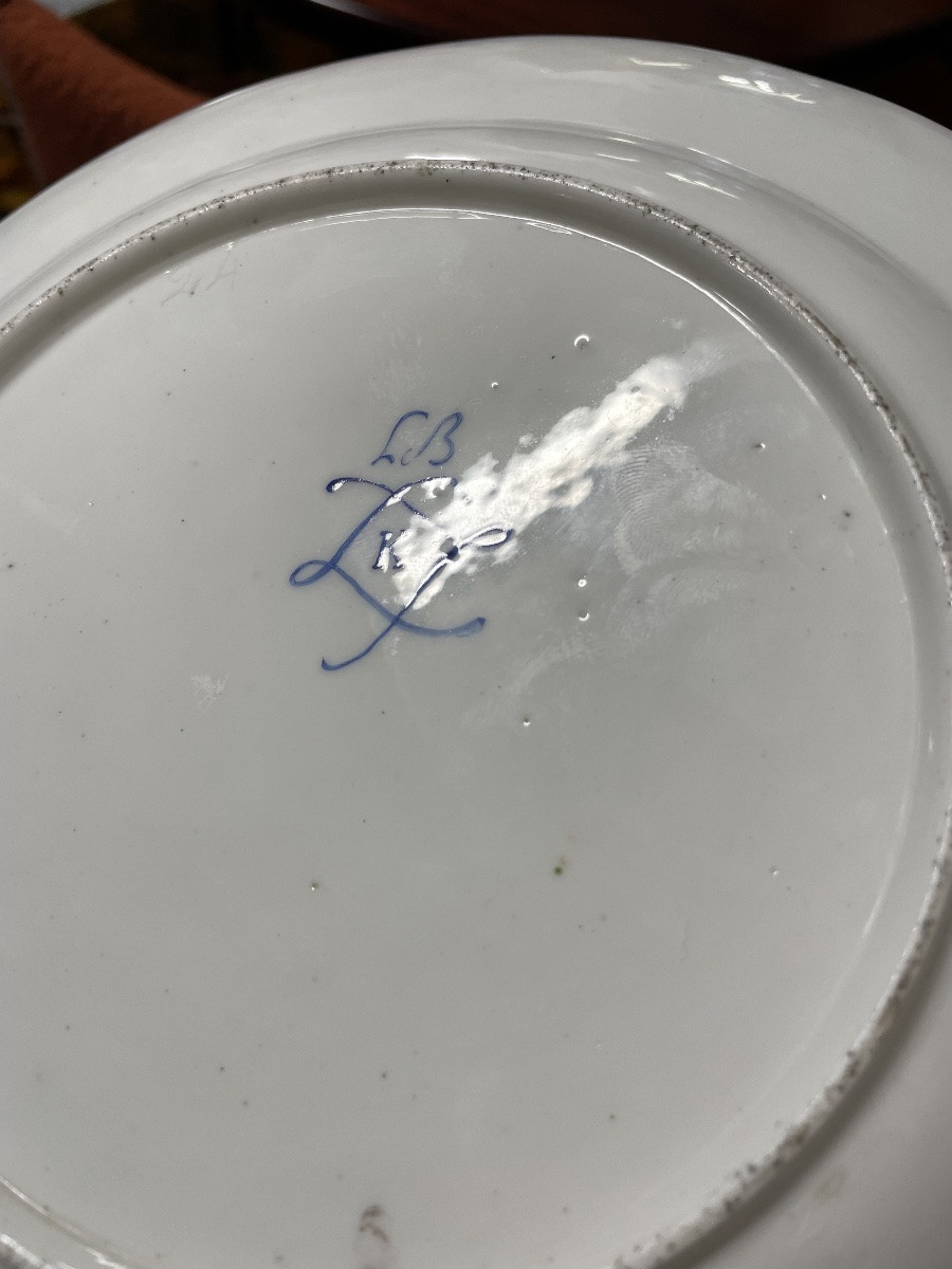 Soft-paste Porcelain Plate From Sèvres, 18th Century-photo-6