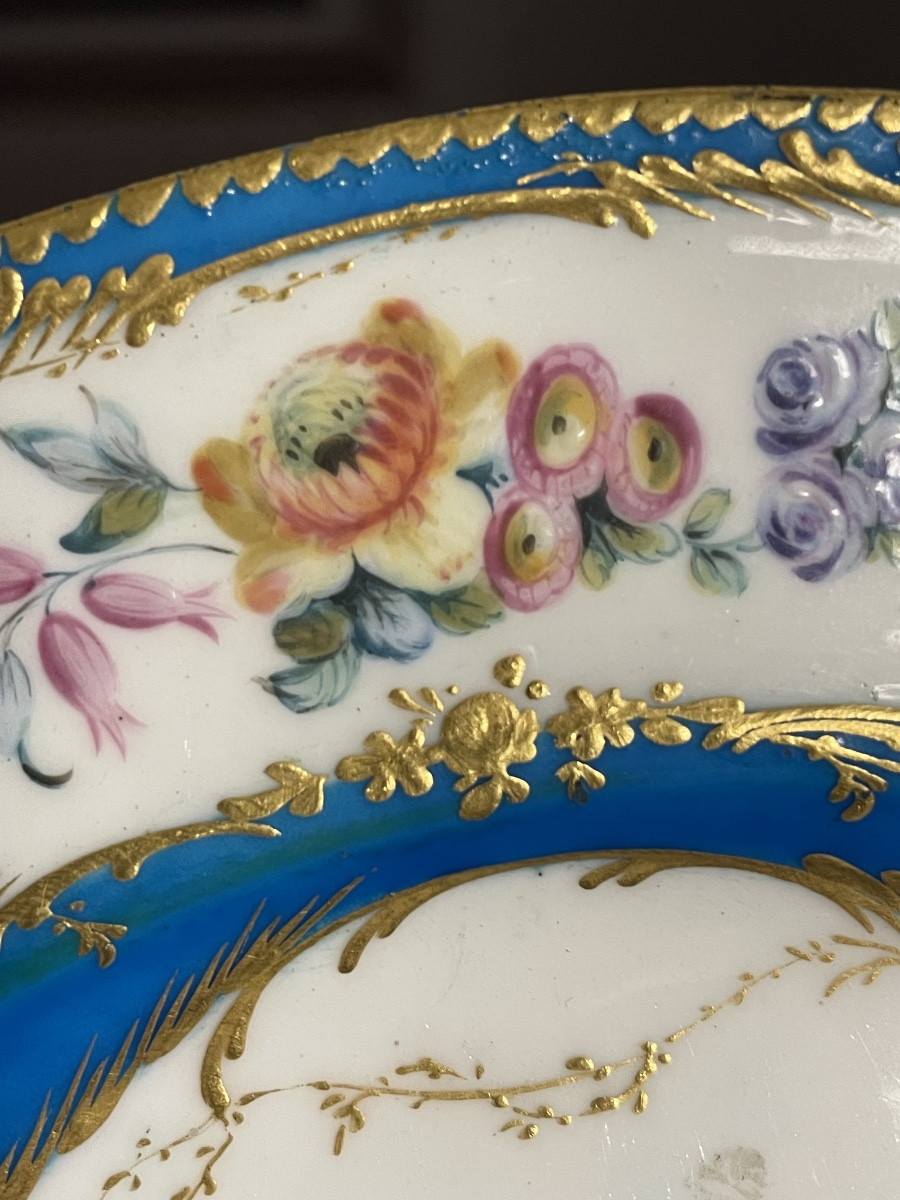 Soft-paste Porcelain Plate From Sèvres, 18th Century-photo-4