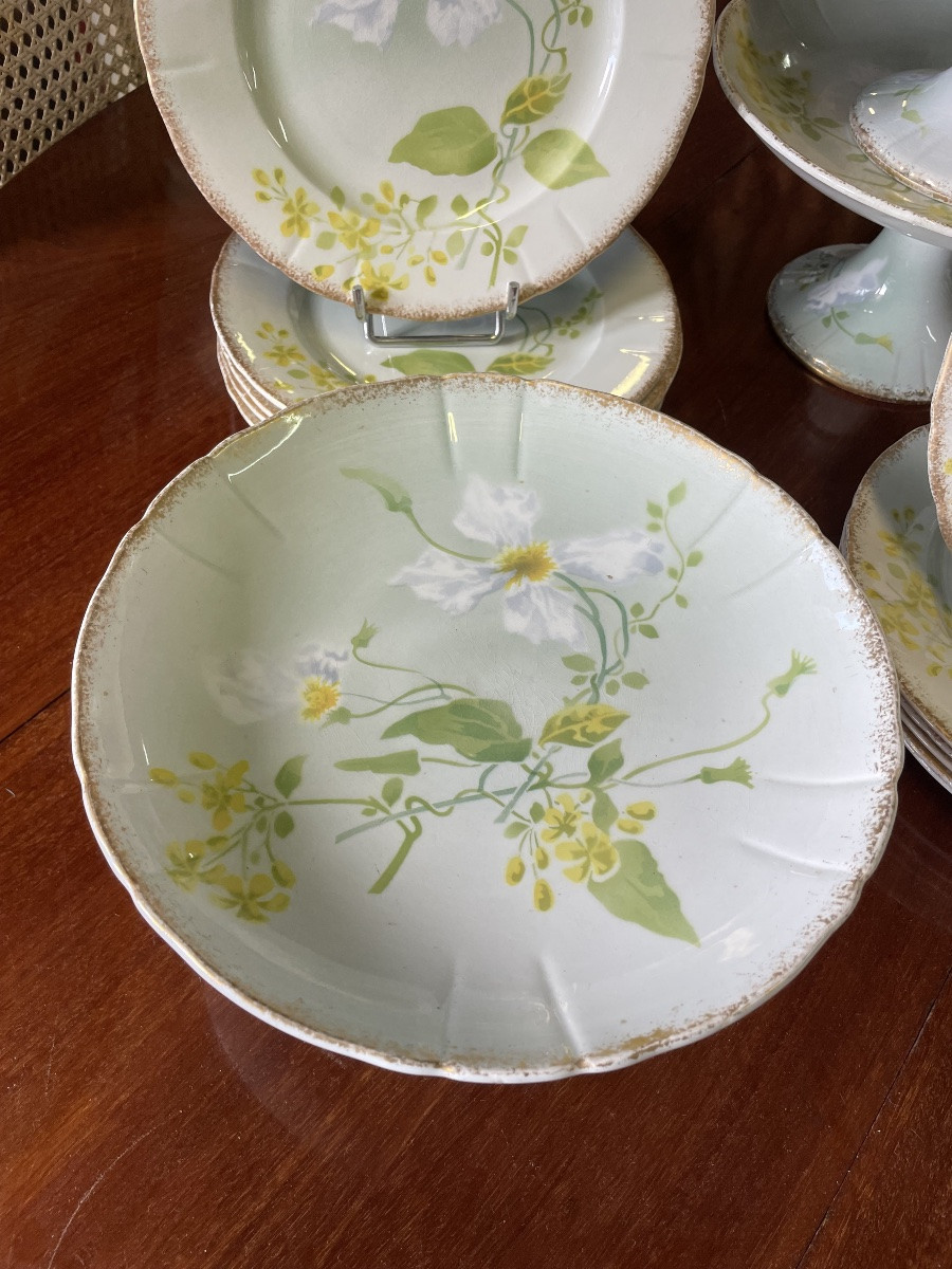 Lunéville - Keller And Guerin - Part Of A Table Service At Les Clématis -photo-4