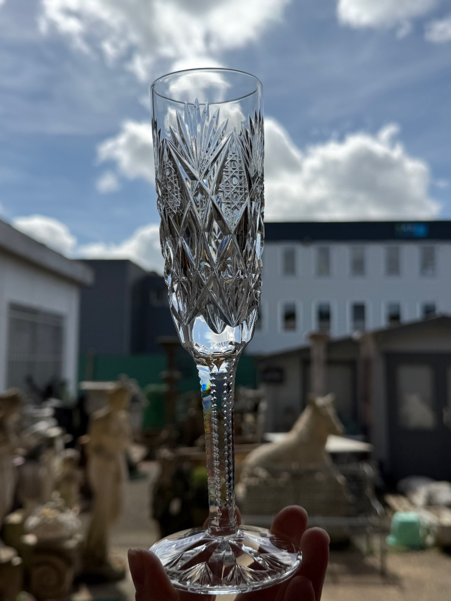 Saint Louis - 6 Champagne Flutes Florence Model-photo-4