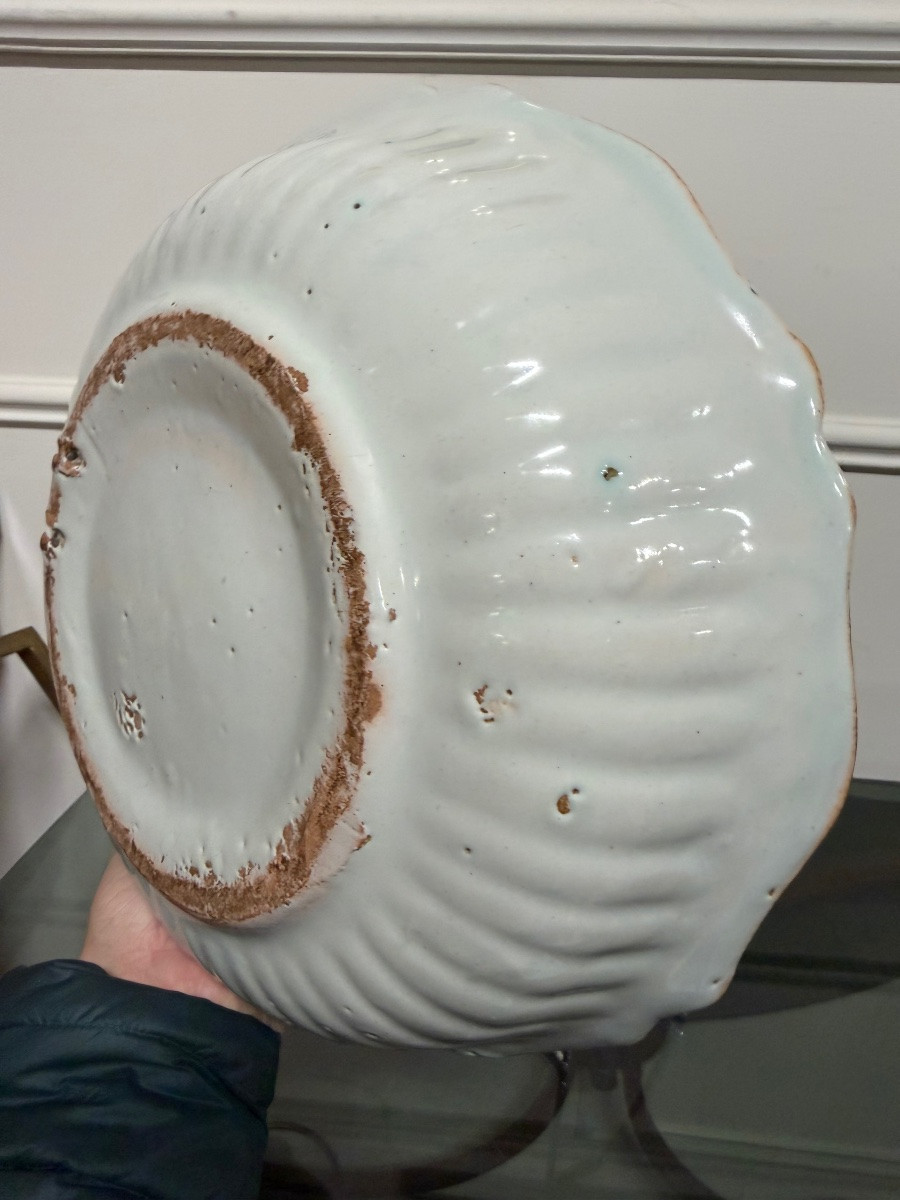 Nevers Earthenware Bowl / Salad Bowl With Patronymic 18th Century-photo-4