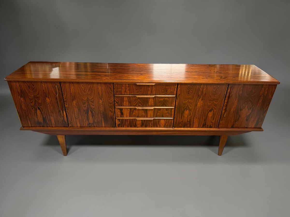 Scandinavian Sideboard In Rio Rosewood Circa 1960 230 Cm-photo-2