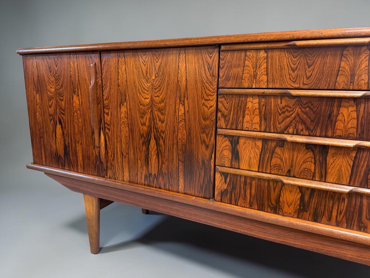Scandinavian Sideboard In Rio Rosewood Circa 1960 230 Cm-photo-3