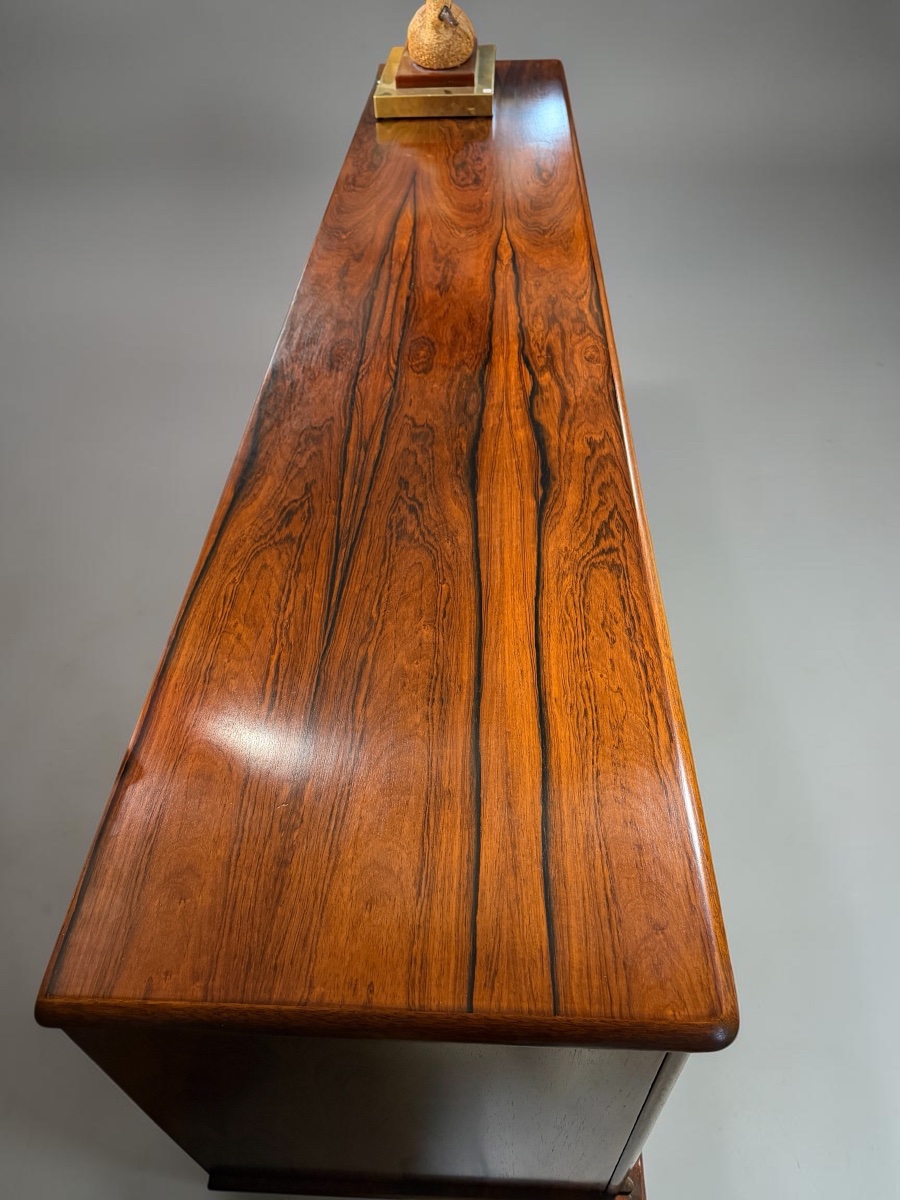 Scandinavian Sideboard In Rio Rosewood Circa 1960 230 Cm-photo-5