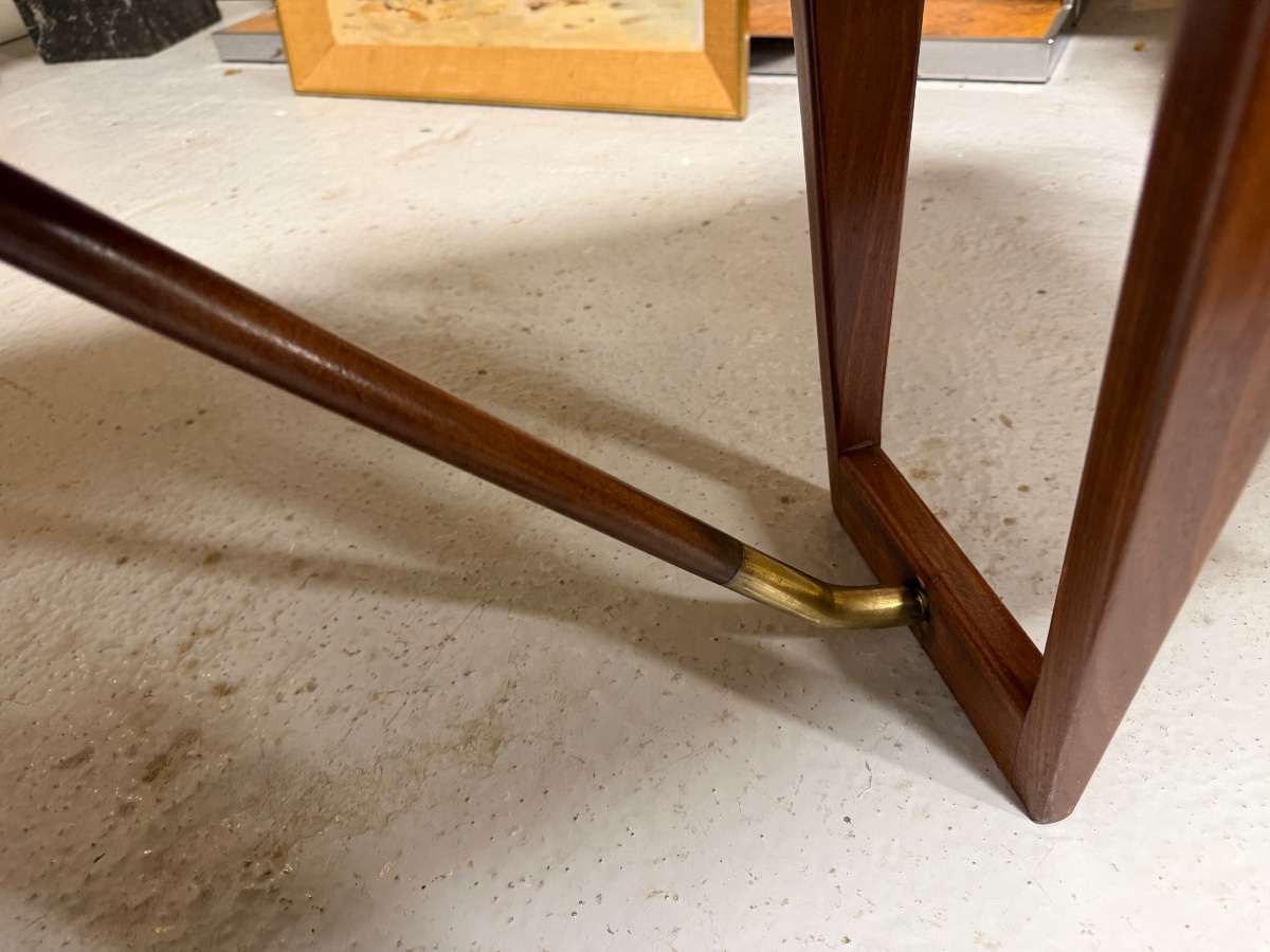 Bureau Boomerang par Peter Lovig Nielsen en Teck Danemark circa 1960-photo-5