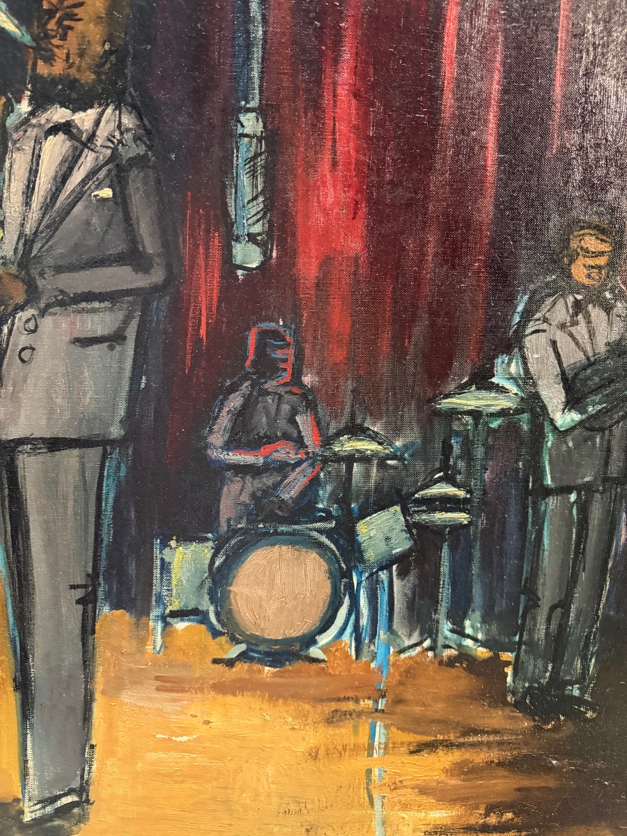 Le Jazz Band - Huile sur toile signée Duraffourd Époque milieu XXème-photo-1