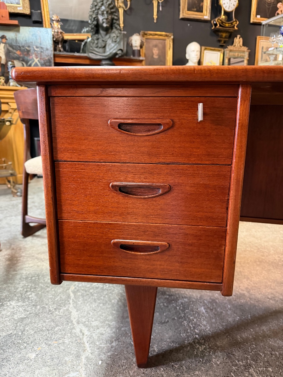 Bureau Boomerang Double face par Goran Strand circa 1960 Suède-photo-2
