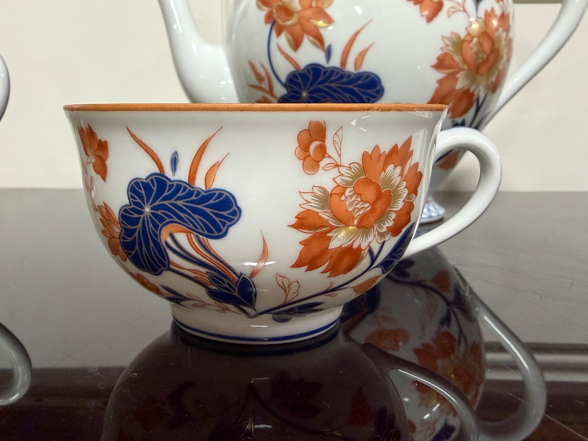 Haviland - Service a café en porcelaine de Limoges modèle Papillons-photo-1
