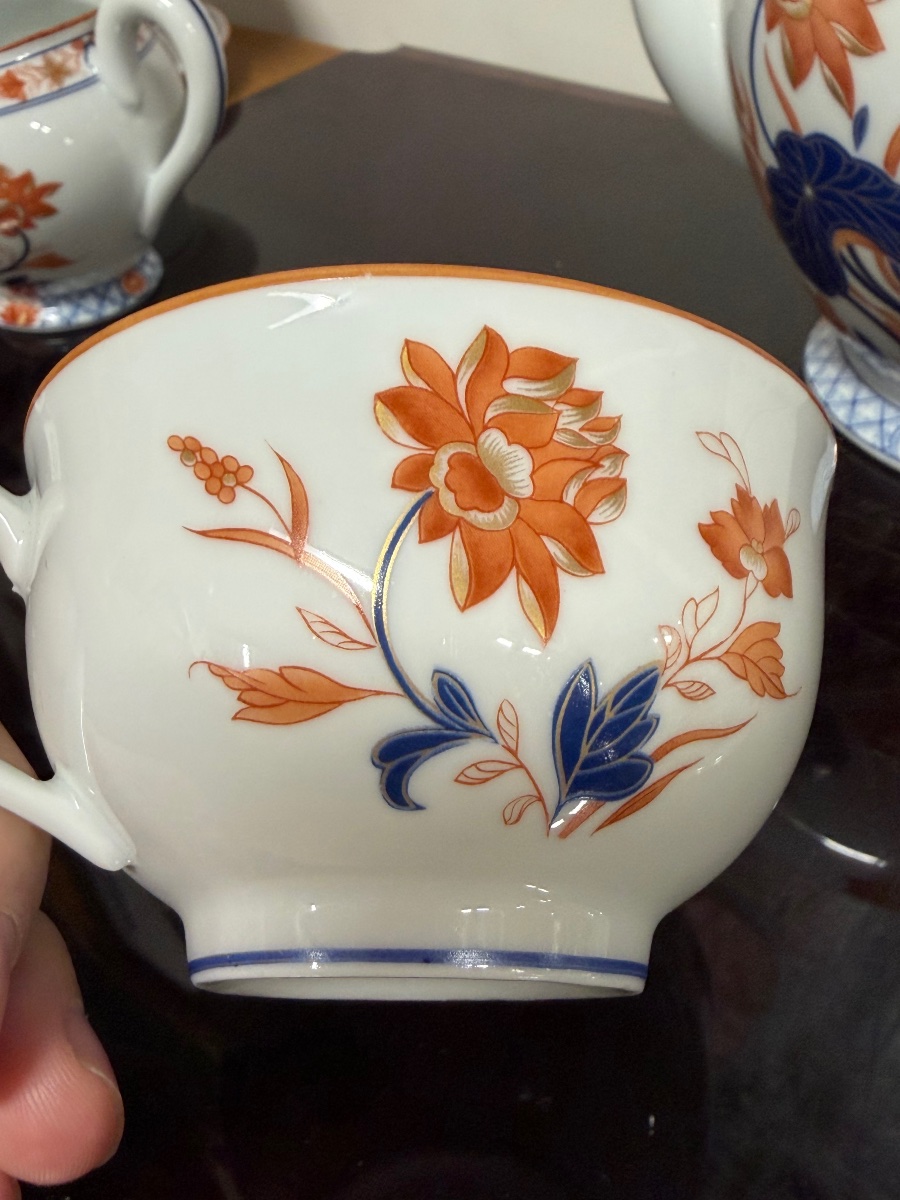 Haviland - Service a café en porcelaine de Limoges modèle Papillons-photo-2