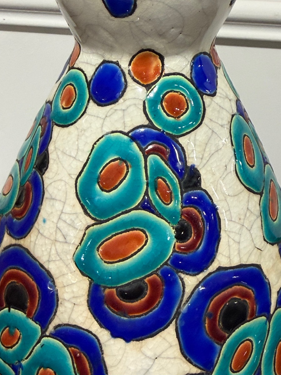 Charles Catteau - Boch Frères - Vase art déco décor D946-photo-4