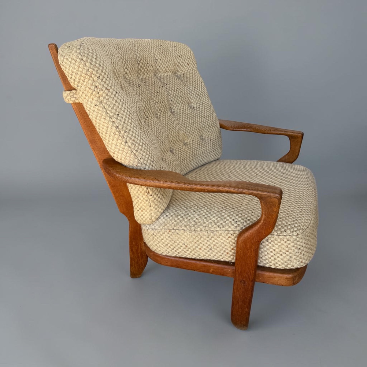 Guillerme et Chambron - Fauteuil Roméo Edition Votre Maison Circa 1960-photo-2