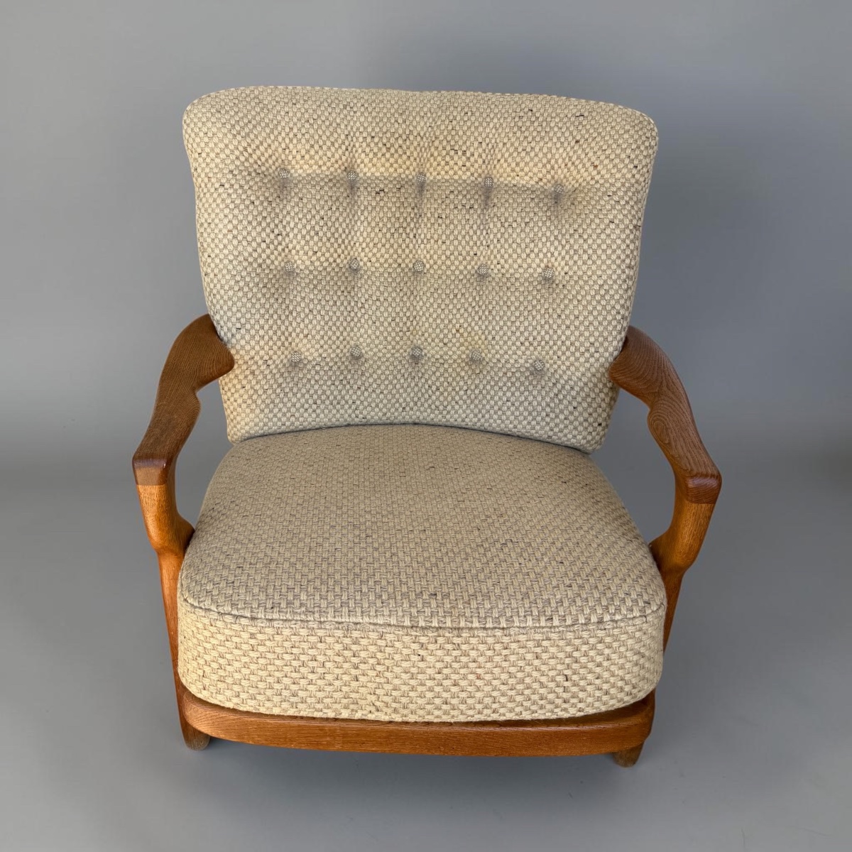 Guillerme et Chambron - Fauteuil Roméo Edition Votre Maison Circa 1960-photo-4