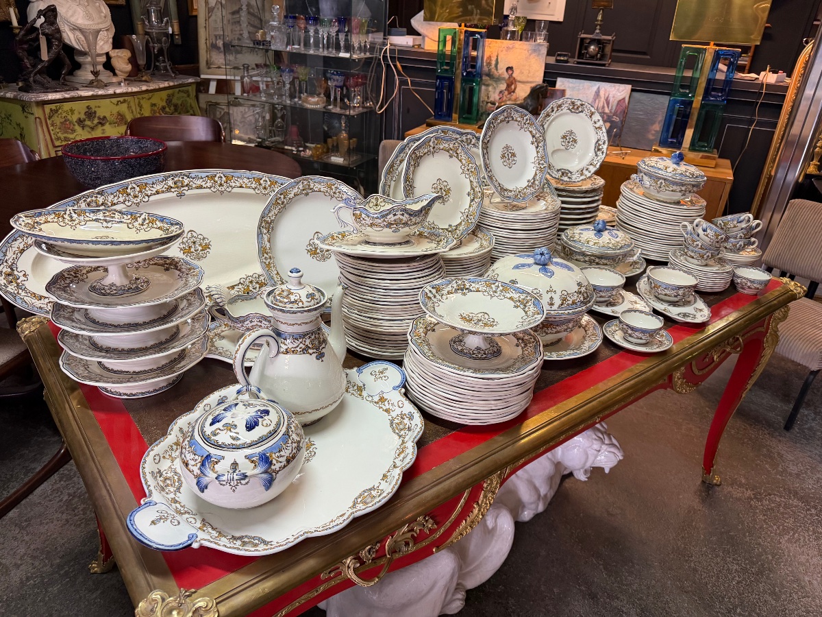 Gien - Dyonisos "au Pressoir" Dinnerware Set, 165-piece Set-photo-4