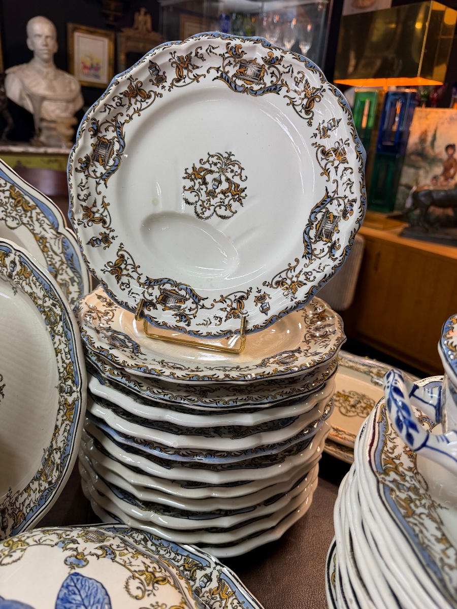 Gien - Dyonisos "au Pressoir" Dinnerware Set, 165-piece Set-photo-1
