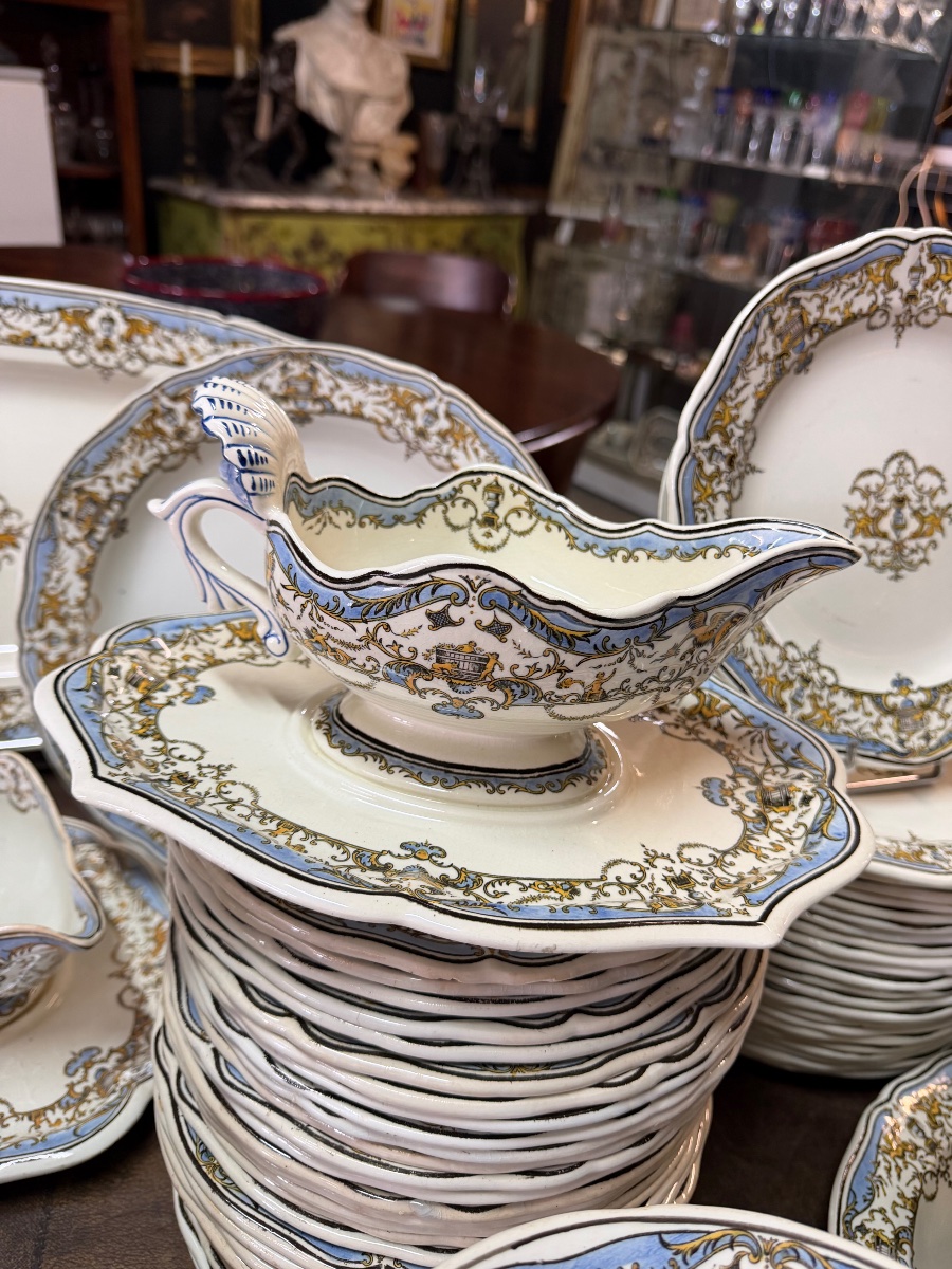Gien - Dyonisos "au Pressoir" Dinnerware Set, 165-piece Set-photo-4