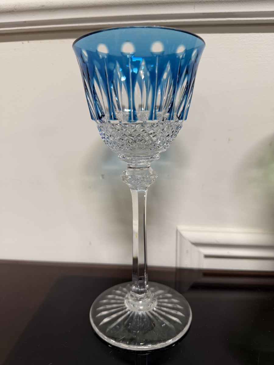 5 Saint Louis-colored Crystal Roemer Glasses, Tommy H Model: 19.6-photo-2