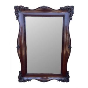 Louis XV Style Mahogany Mirror 134 X 96 Cm