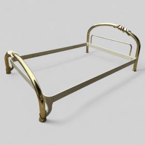 1970s Design Brass Bed By Lipparini