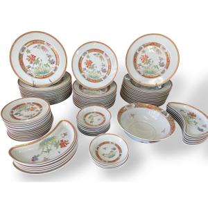 Bernardaud - Service de table en porcelaine modèle Chef d’Oeuvre King-Tö-Tchen.