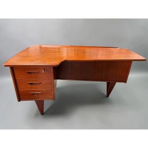 Bureau Boomerang Double face par Goran Strand circa 1960 Suède
