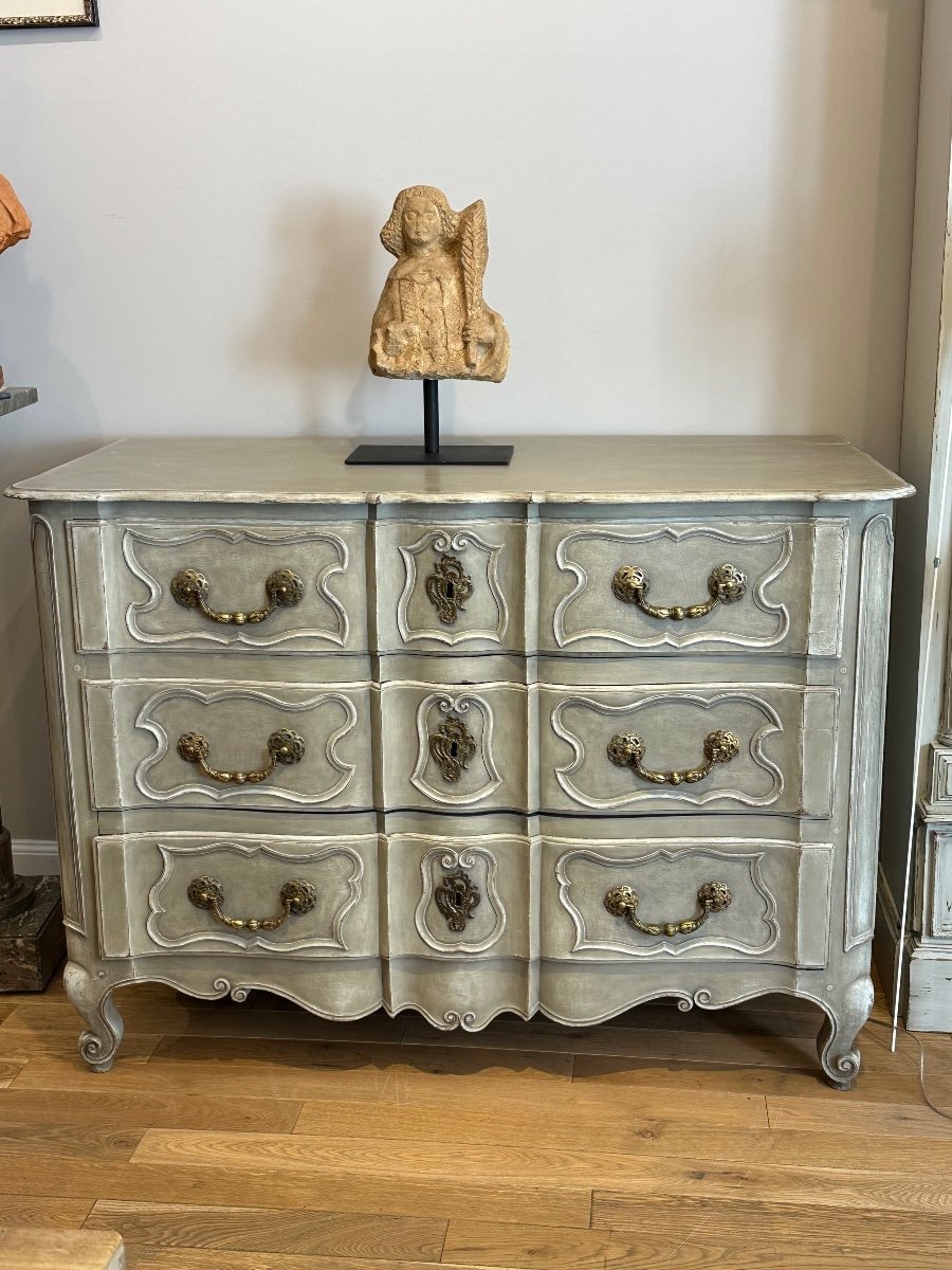 Fragment de statue "Saint personnage" en pierre calcaire de Bourgogne Haute Epoque-photo-7