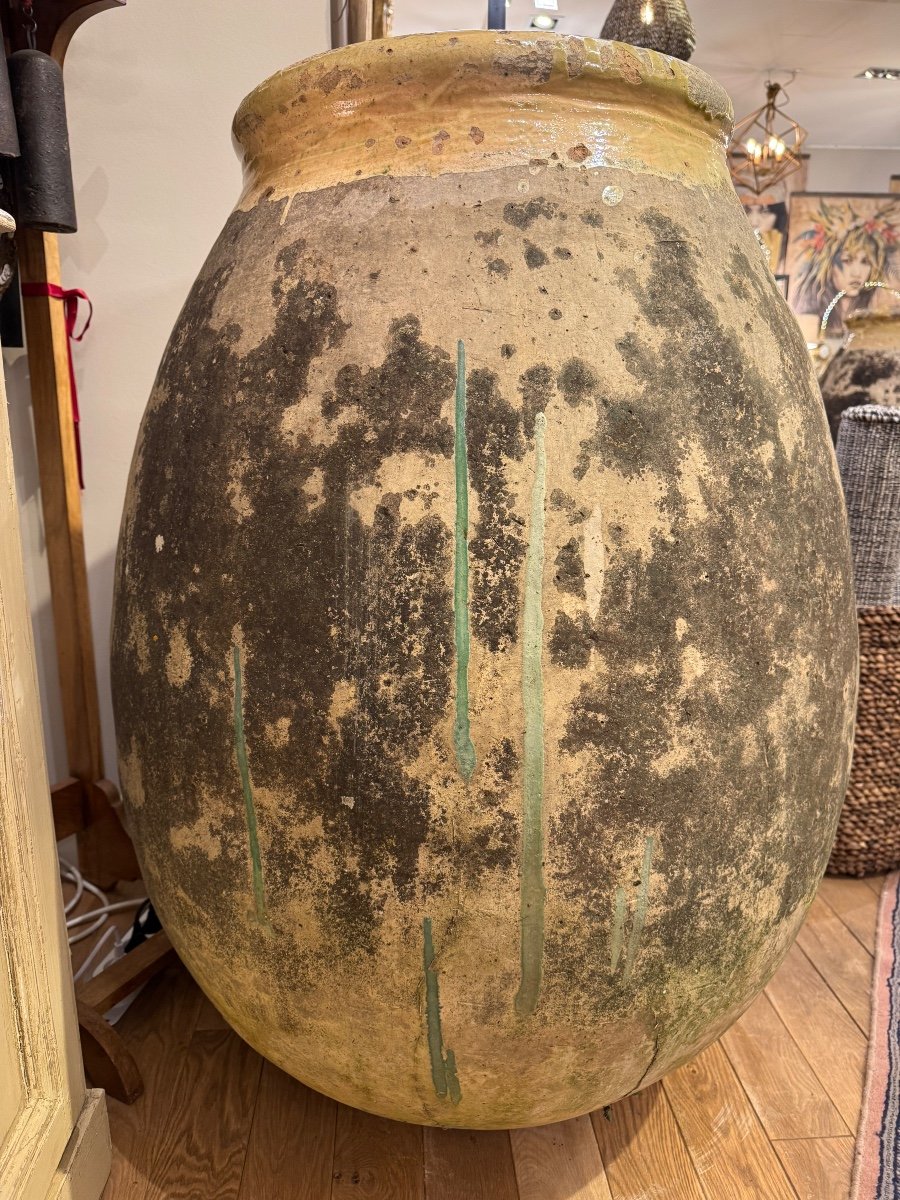 Large Biot Jar (105cm) 18th Century With Beautiful Green Flows-photo-1